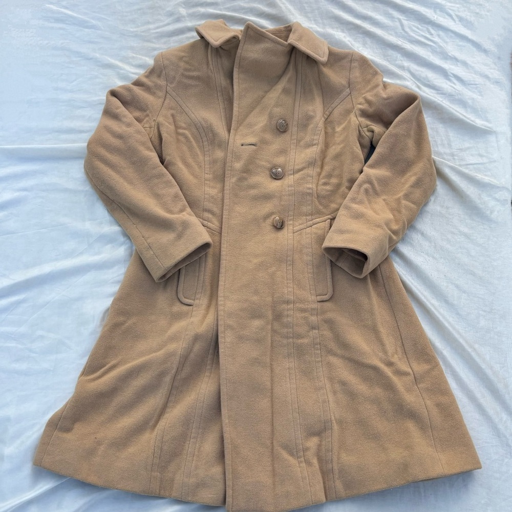 Vintage Anne Klein Tan Wool Petticoat US Women’s Small